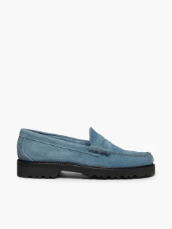 Best G.H.BASS Weejuns 90S Larson Penny Loafers Slate Blue