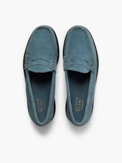 Best G.H.BASS Weejuns 90S Larson Penny Loafers Slate Blue