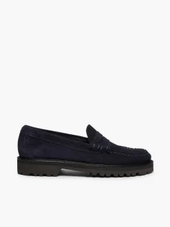 Clearance G.H.BASS Weejuns 90S Larson Penny Loafers Navy