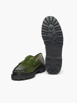 Sale G.H.BASS Weejuns 90S Larson Penny Loafers Dark Green