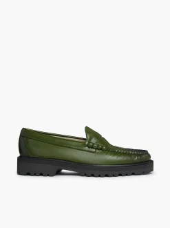 Sale G.H.BASS Weejuns 90S Larson Penny Loafers Dark Green