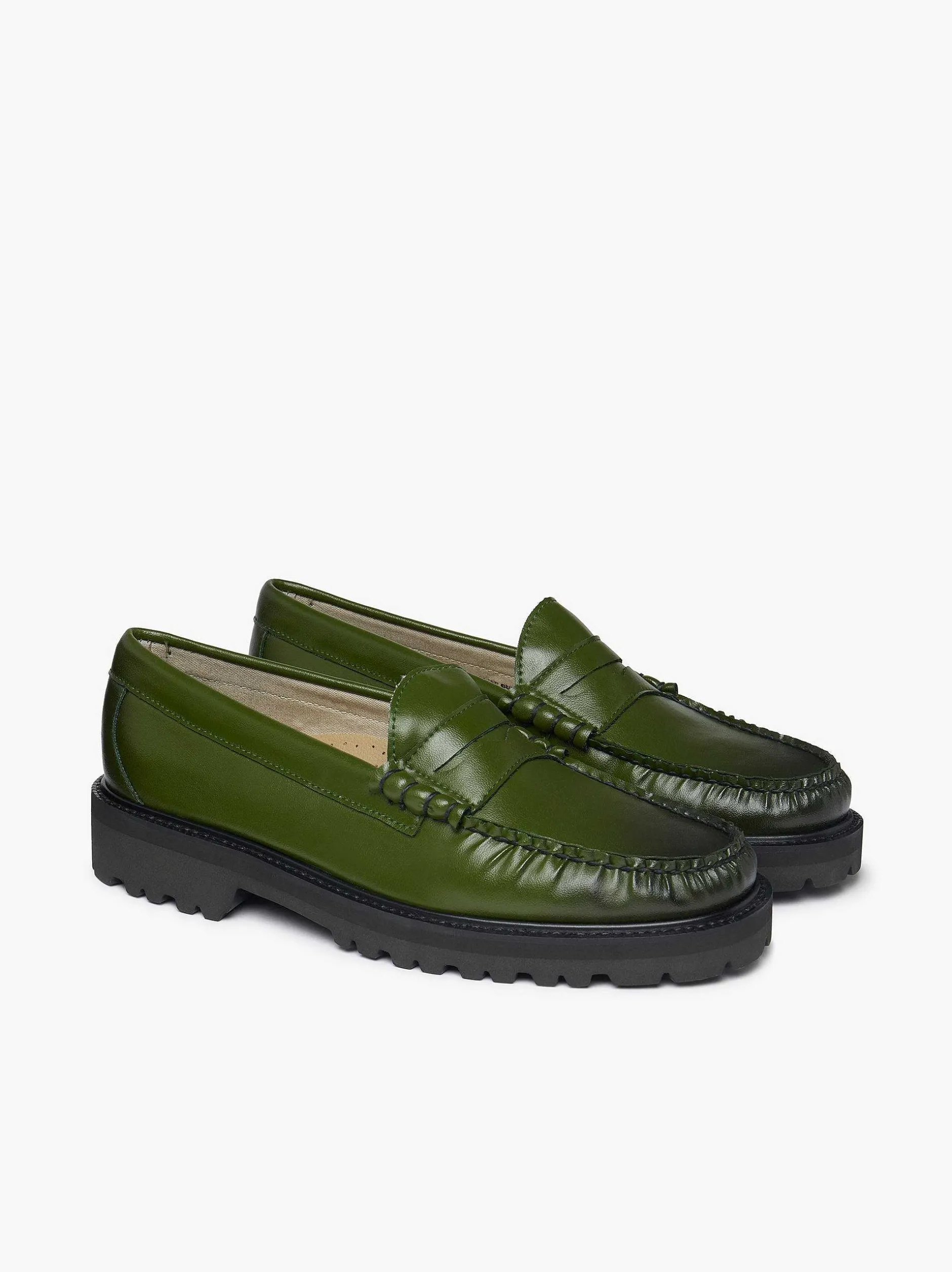 Sale G.H.BASS Weejuns 90S Larson Penny Loafers Dark Green