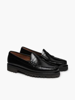 New G.H.BASS Weejuns 90S Larson Penny Loafers Black