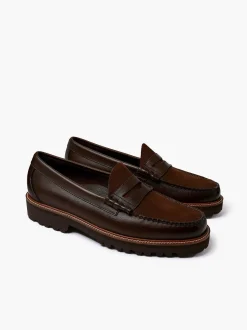 Hot G.H.BASS Weejuns 90S Larson Penny Loafers Chocolate
