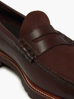 Hot G.H.BASS Weejuns 90S Larson Penny Loafers Chocolate