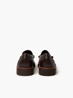 Hot G.H.BASS Weejuns 90S Larson Penny Loafers Chocolate