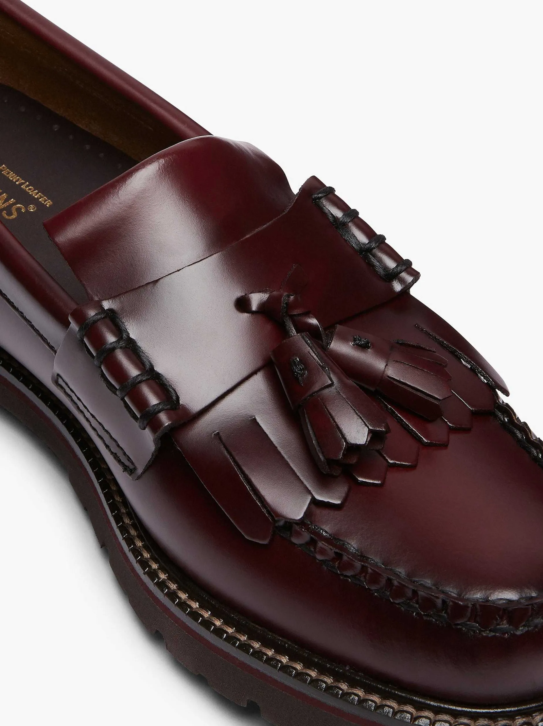 Discount G.H.BASS Weejuns 90S Layton Ii Kiltie Loafers Wine