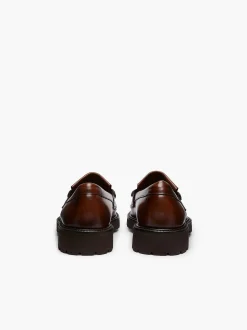 New G.H.BASS Weejuns 90S Layton Ii Kiltie Loafers Brown