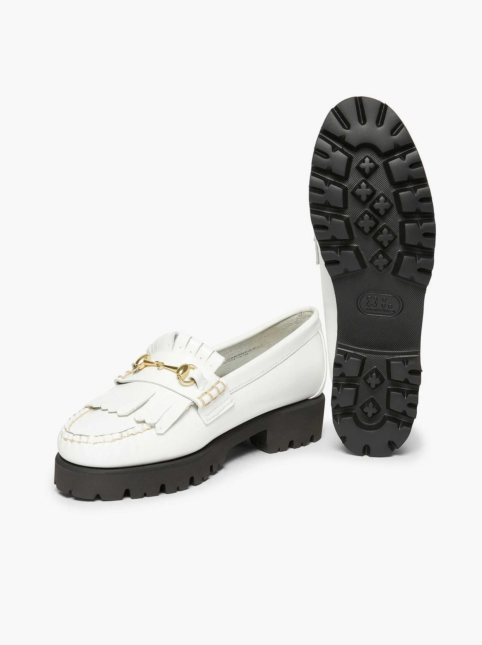 Online G.H.BASS Weejuns 90S Lianna Horsebit Kiltie Loafers White