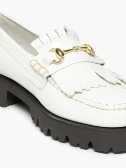Online G.H.BASS Weejuns 90S Lianna Horsebit Kiltie Loafers White