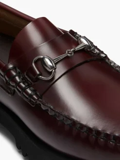New G.H.BASS Weejuns 90S Lianna Horsebit Loafers Wine