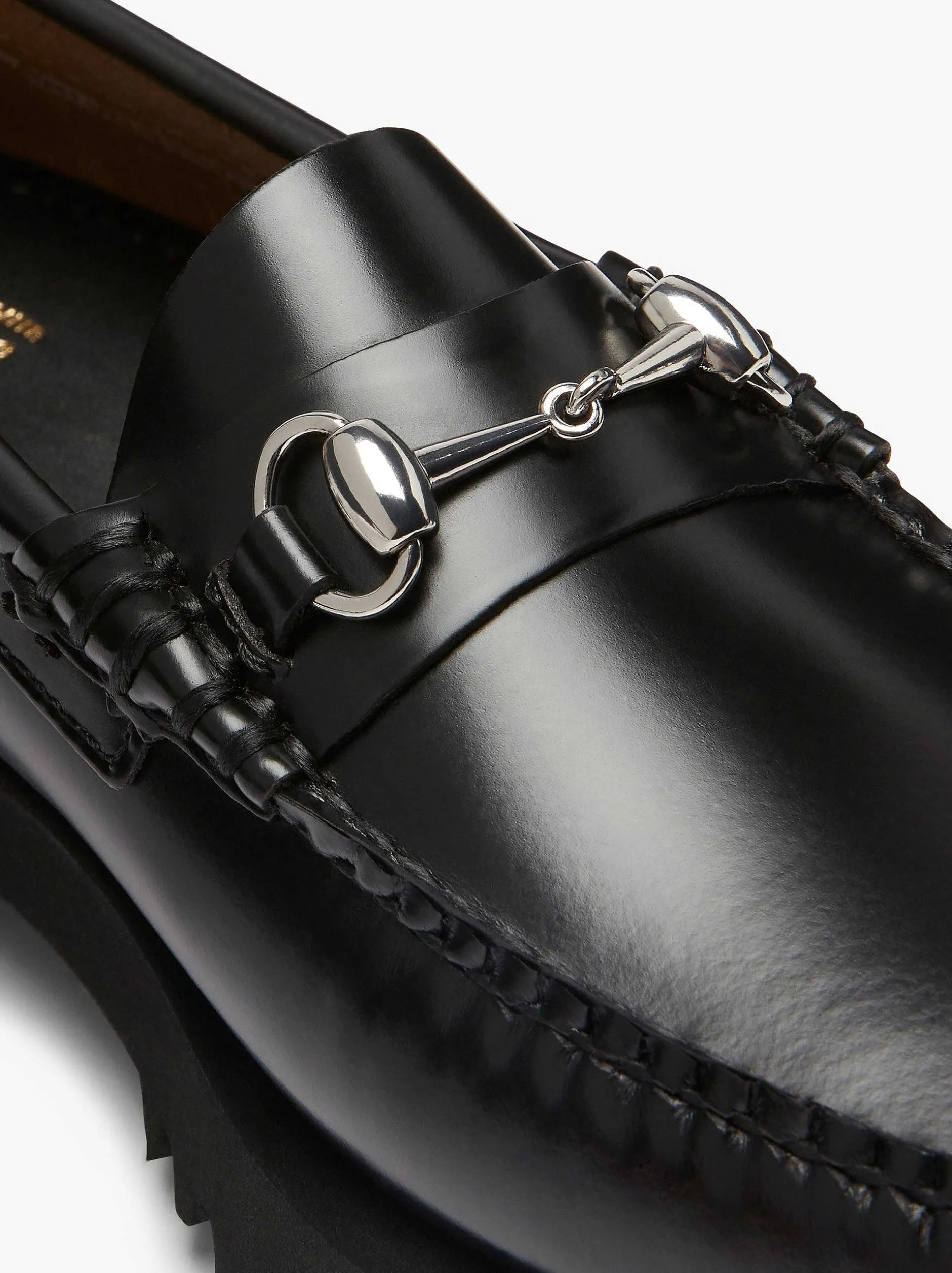 Outlet G.H.BASS Weejuns 90S Lianna Horsebit Loafers Black