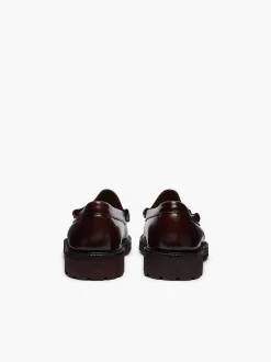 Sale G.H.BASS Weejuns 90S Lincoln Horsebit Loafers Wine
