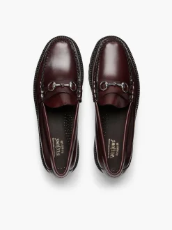 Sale G.H.BASS Weejuns 90S Lincoln Horsebit Loafers Wine
