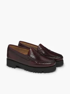 New G.H.BASS Weejuns 90S Penny Loafers Wine