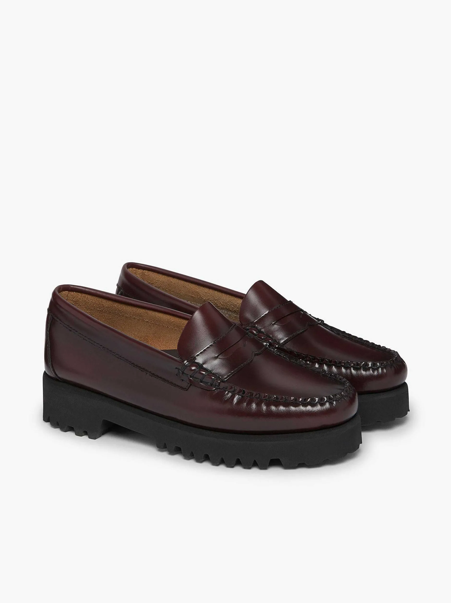 New G.H.BASS Weejuns 90S Penny Loafers Wine