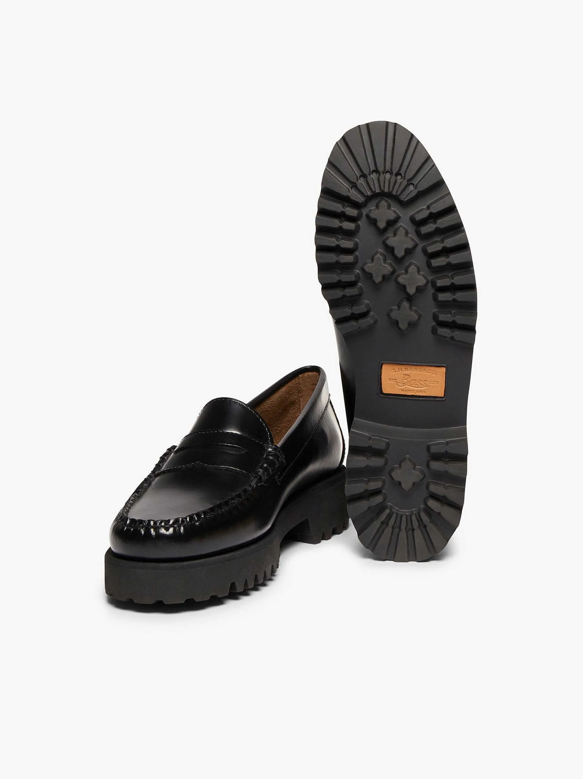 New G.H.BASS Weejuns 90S Penny Loafers Black