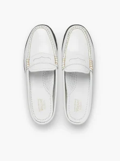 Discount G.H.BASS Weejuns 90S Penny Slides White