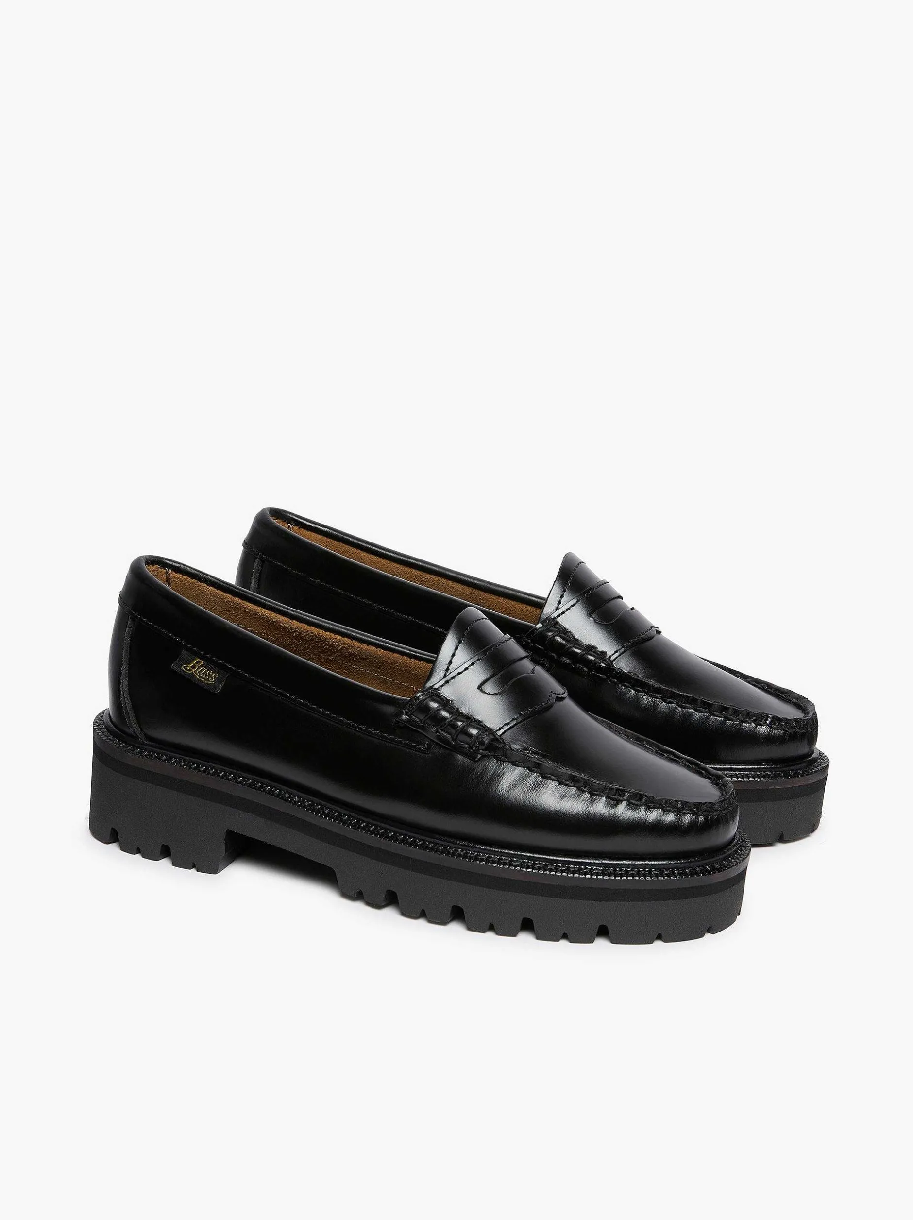 Outlet G.H.BASS Weejuns Super Lug Penny Loafers Black