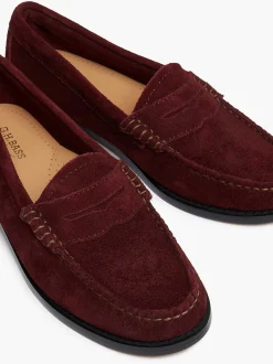 Sale G.H.BASS Weejuns Whitney Penny Loafers Dark Red
